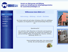 Tablet Screenshot of bbas-ev.de